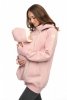 MijaCulture - Maternity jacket warm Hoodie / Pullover for two / for Baby Carriers 4132 Pink